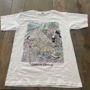 NEW Cancun Mexico Unisex SUNLIGHT UP Changing Colors Graphic T-Shirt Souvenir M